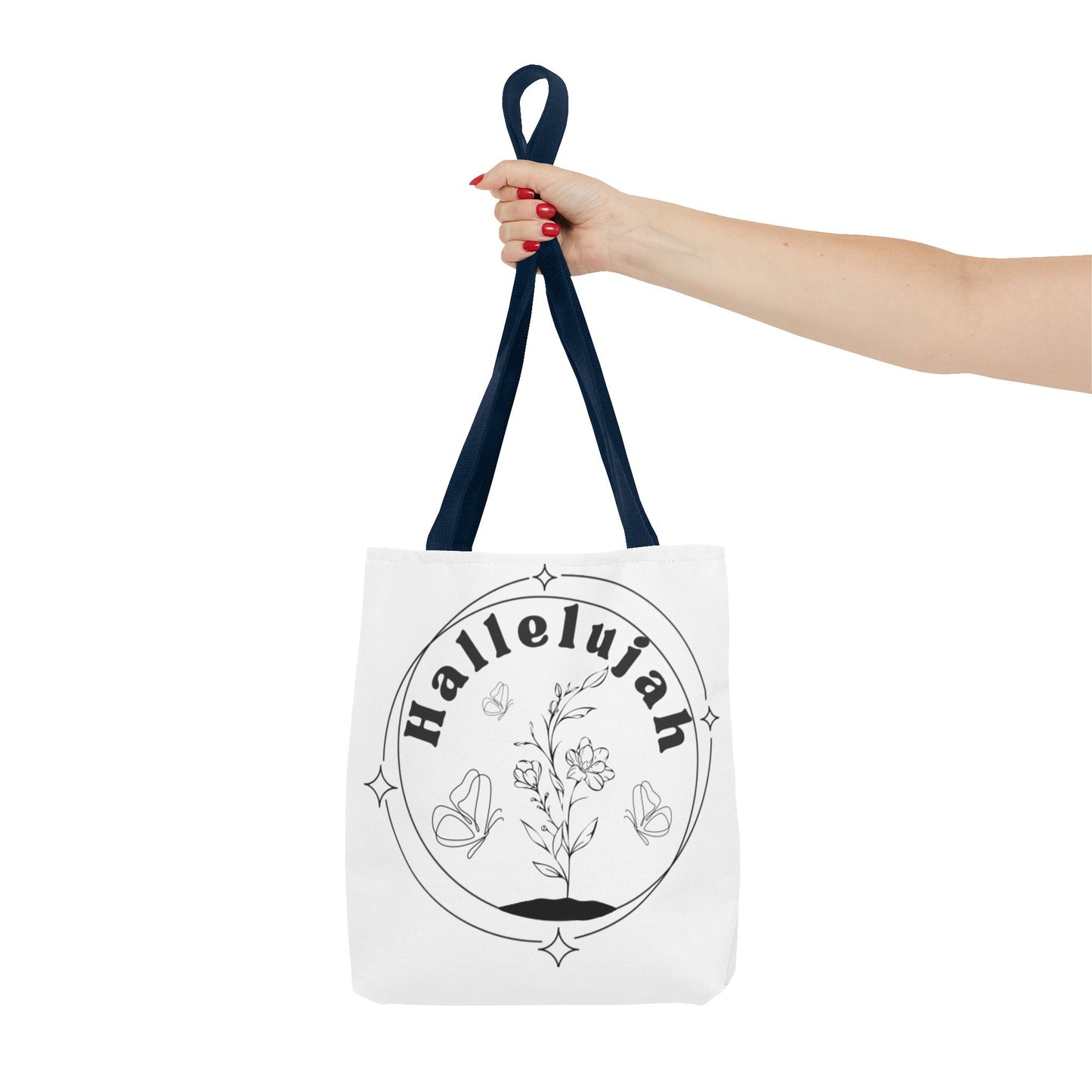 Hallelujah Tote Bag - Stylish All-Over Print for Women's Spiritual Journey