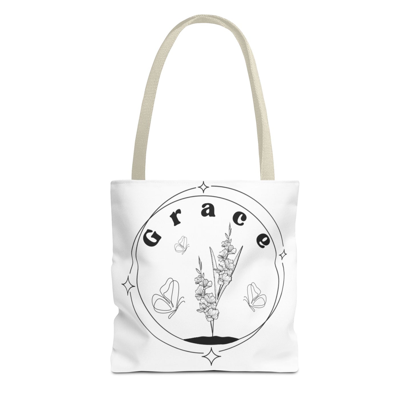 Grace Tote Bag - Stylish All-Over Print for Women's Spiritual Journey