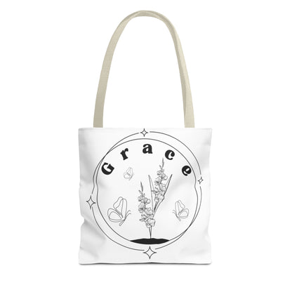 Grace Tote Bag - Stylish All-Over Print for Women's Spiritual Journey
