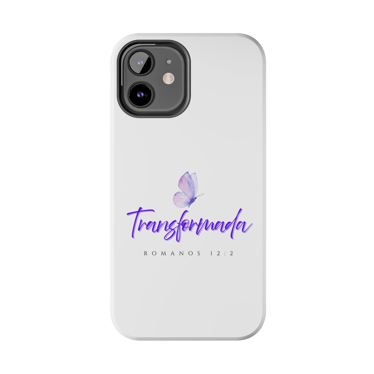 Transformada Phone Case, Inspirational Gift, Scripture Cases, Christian Accessories, Floral Design, Unique Phone Protection