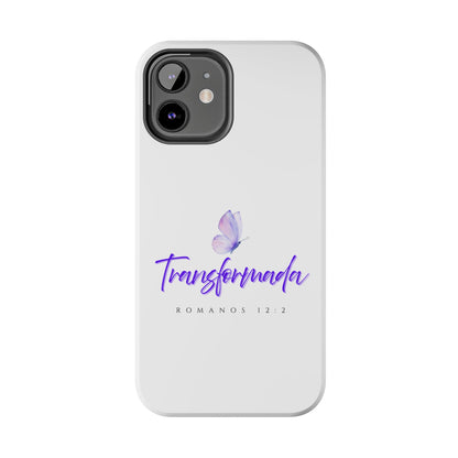 Transformada Phone Case, Inspirational Gift, Scripture Cases, Christian Accessories, Floral Design, Unique Phone Protection
