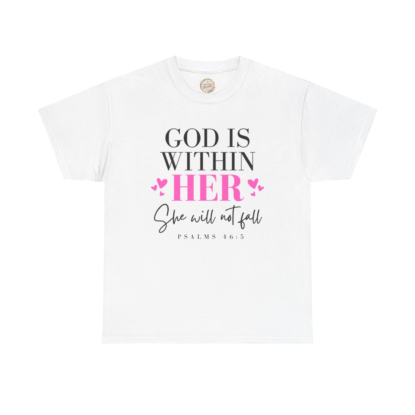 God Is Within Her Unisex Heavy Cotton Tee
