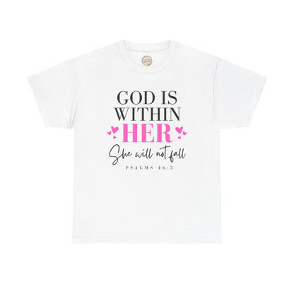 God Is Within Her Unisex Heavy Cotton Tee