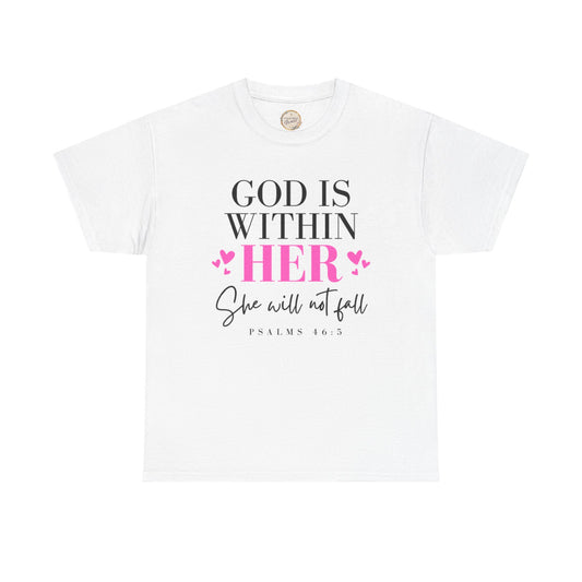 God Is Within Her Unisex Heavy Cotton Tee