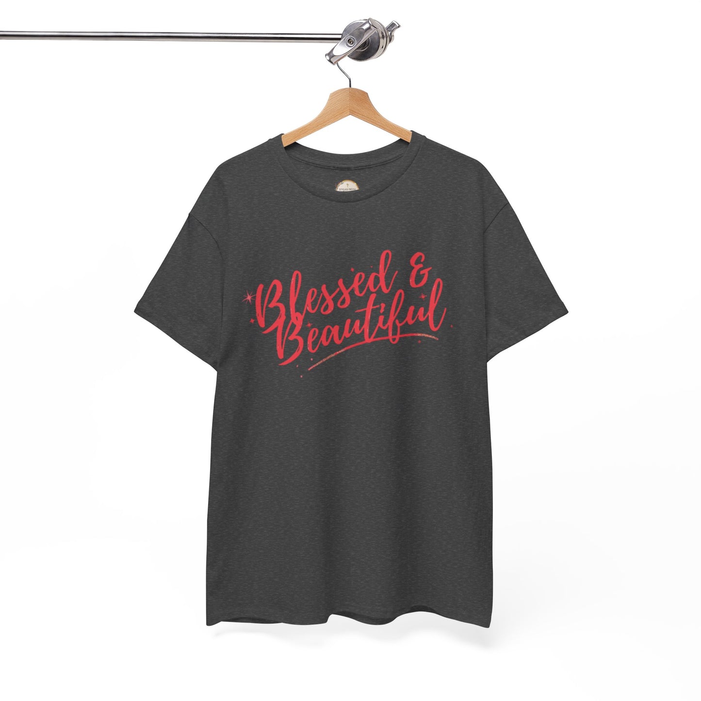 Blessed & Beautiful Unisex Heavy Cotton Tee - Inspirational Casual Wear