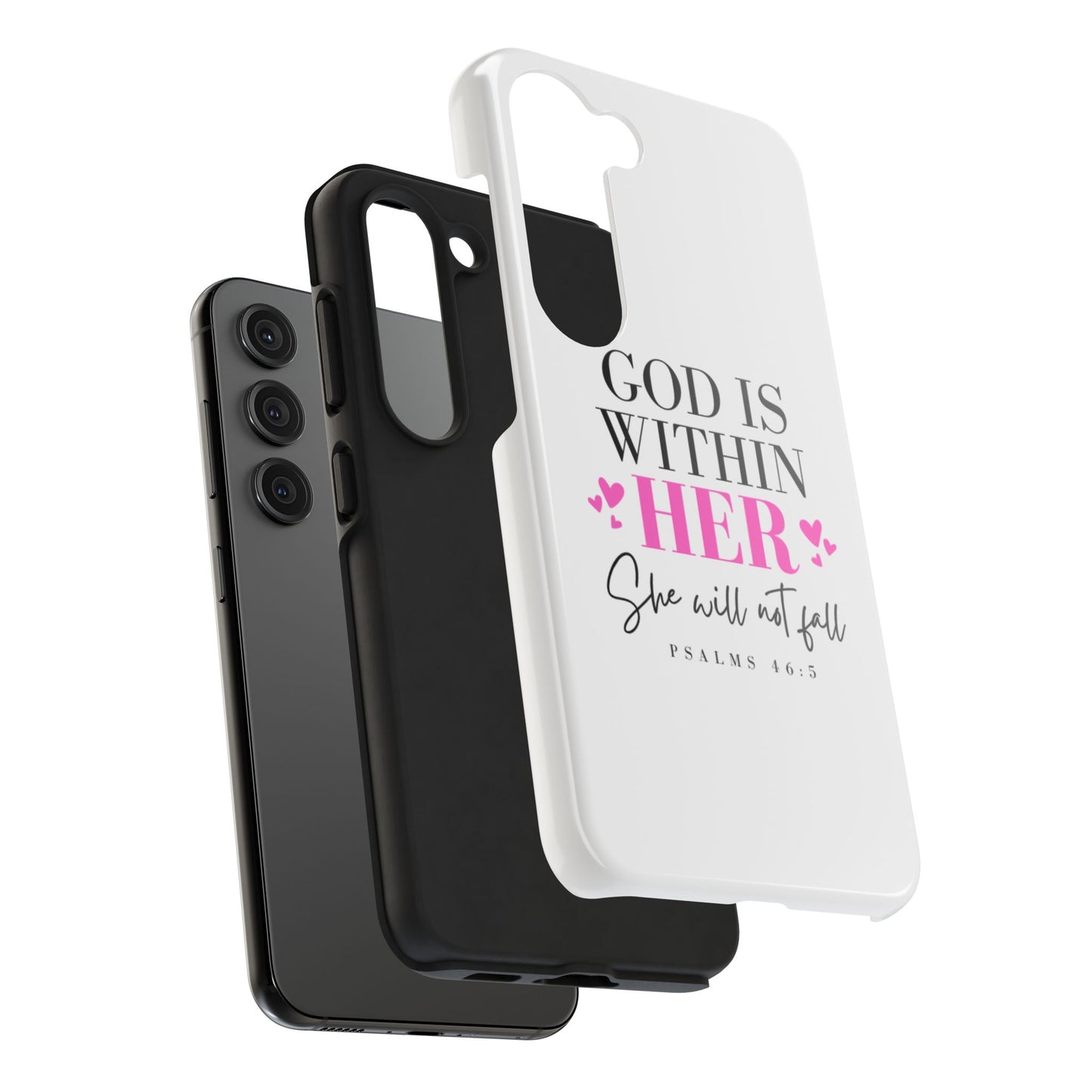 Empowering Tough Phone Case - "God is Within Her" Inspirational Design
