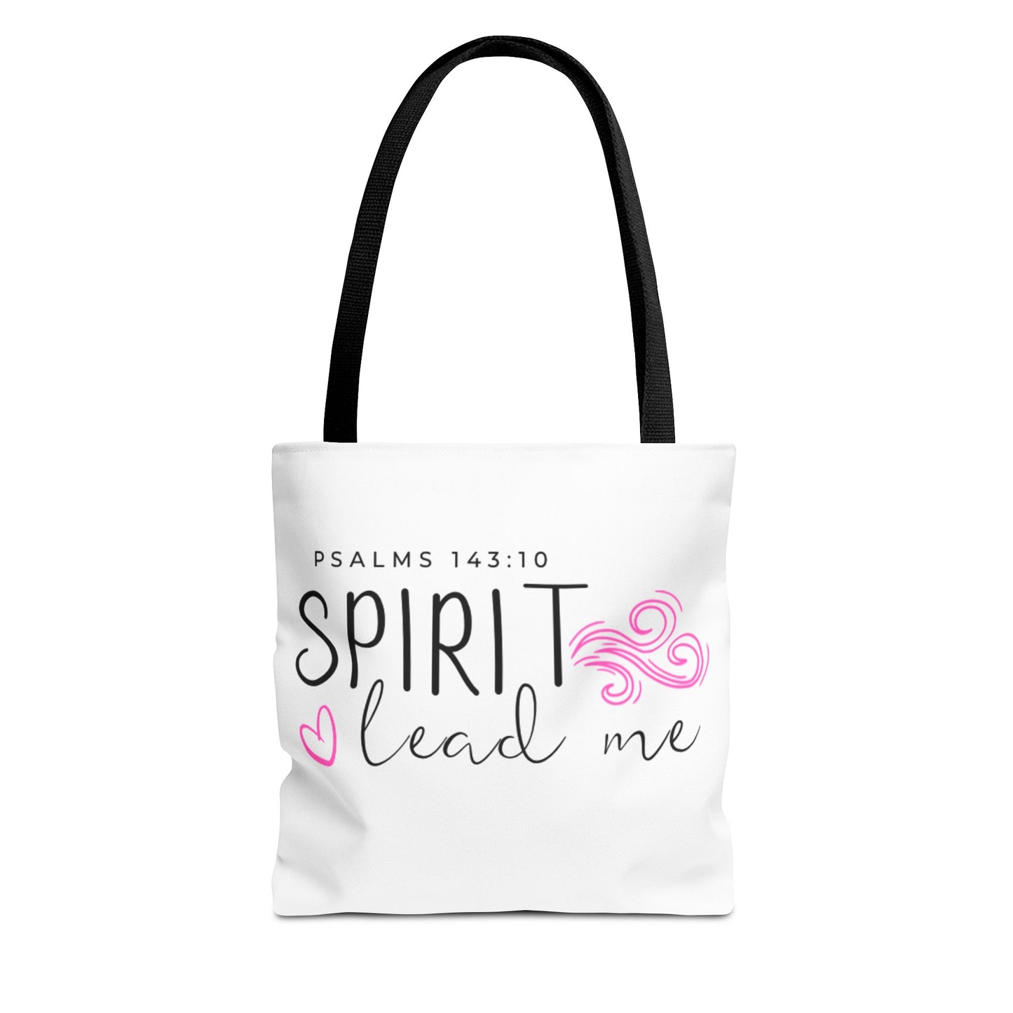 Psalms 143:10 Tote Bag - "Spirit Lead Me"