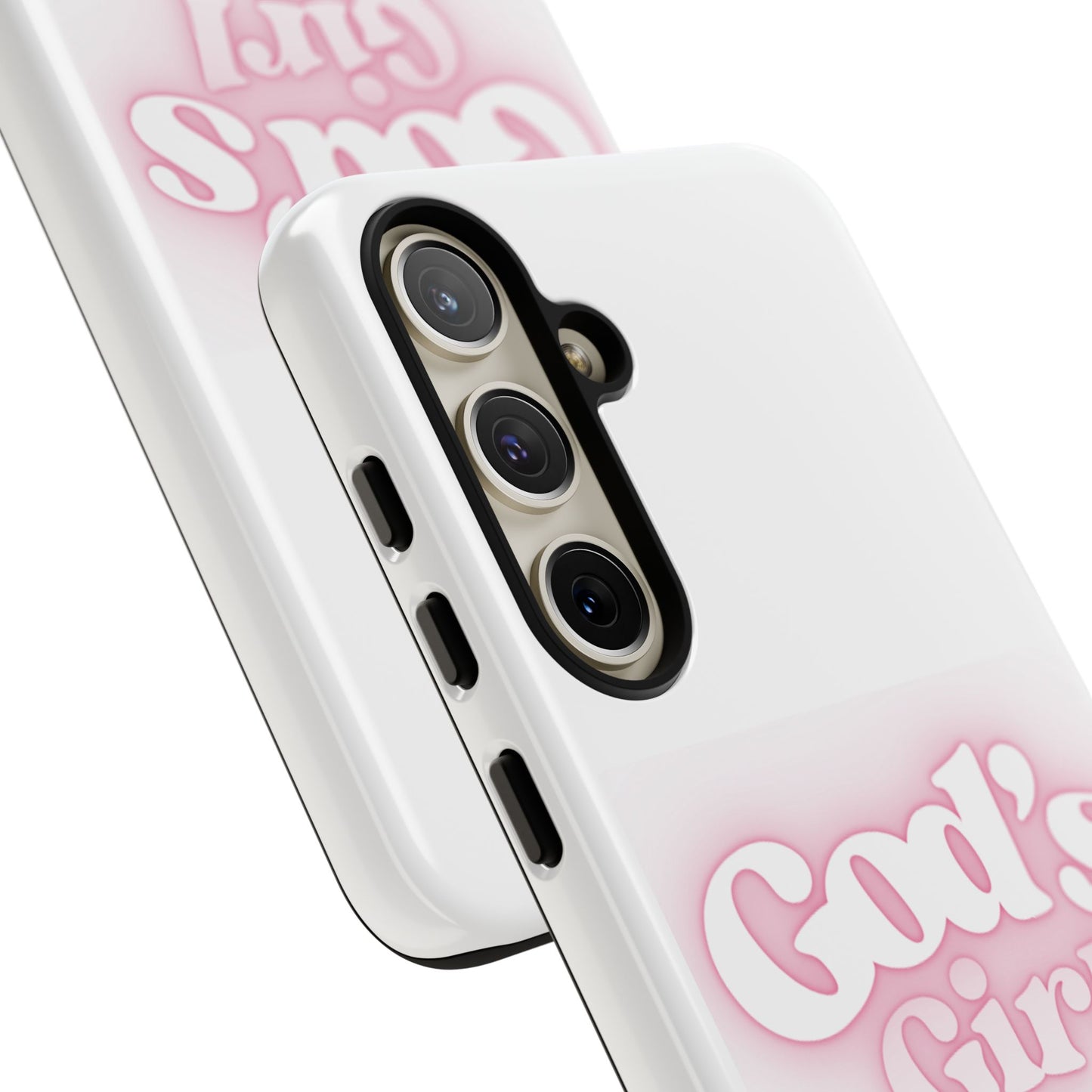 God's Girl Cute Phone Case, Pink Bow Case, Faith-Based Gifts, Christian Accessories, Birthday Present, Inspirational Jewelry