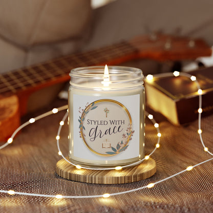 "Styled With Grace"— Coconut Apricot Soy Candle 4oz & 9oz