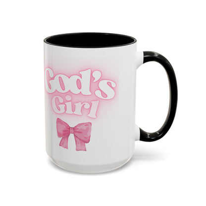 God's Girl Accent Coffee Mug - Gift for Faith, Christian, Religious Events, Inspirational Decor, Birthday, Friendship, Faith