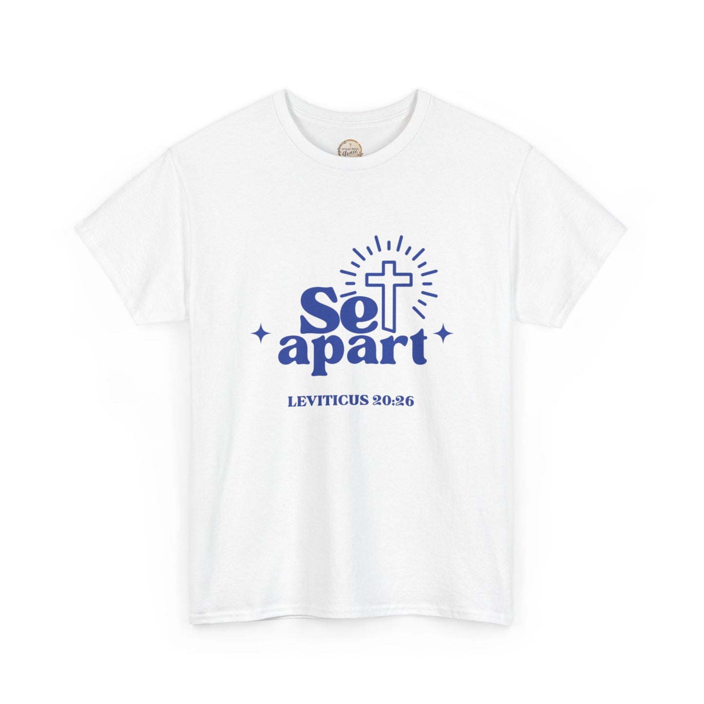 Set Apart Unisex Heavy Cotton Tee, Christian Gift Shirt, Religious Apparel, Faith-Based Clothing, Inspirational T-Shirt