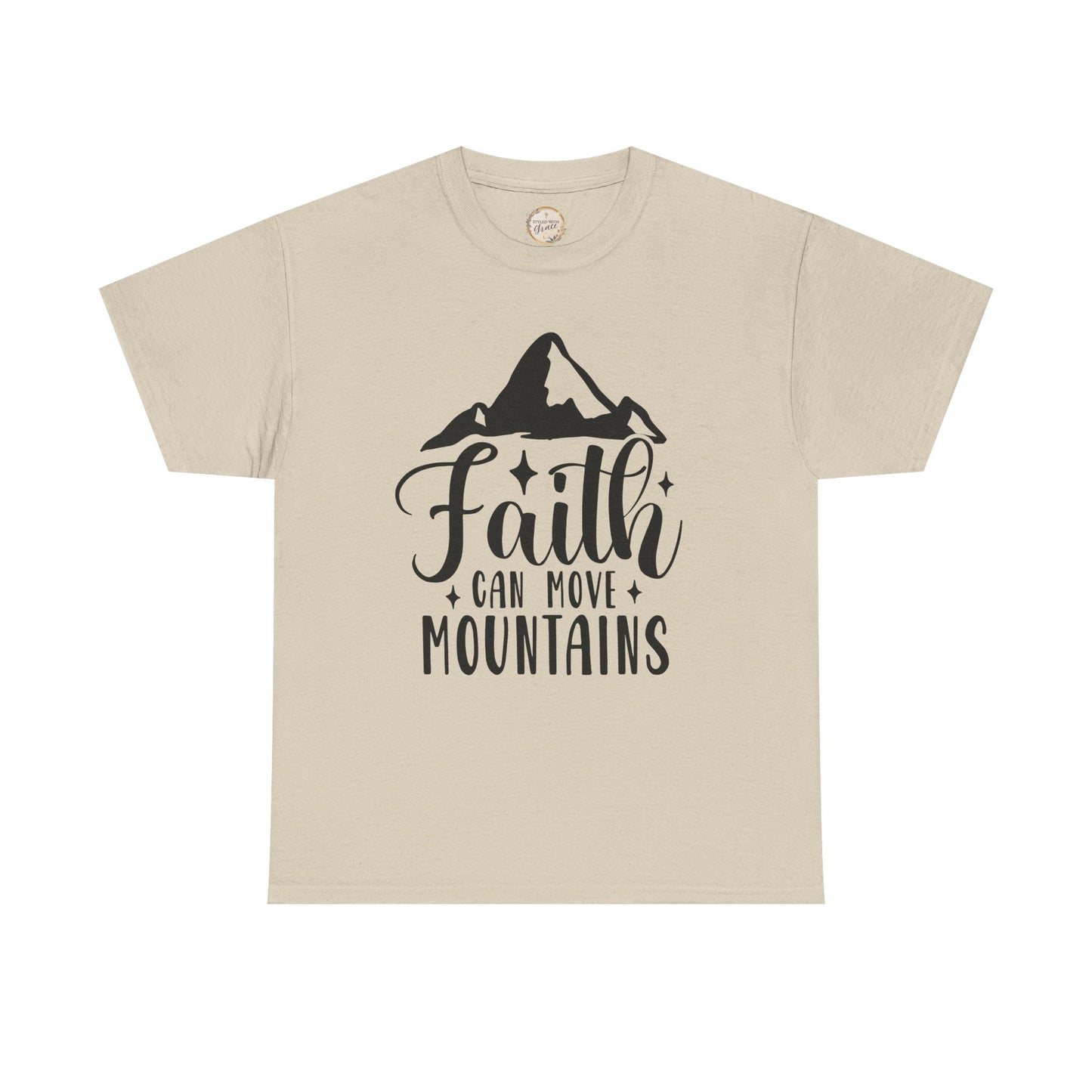 Faith Can Move Mountains - Unisex Heavy Cotton Tee