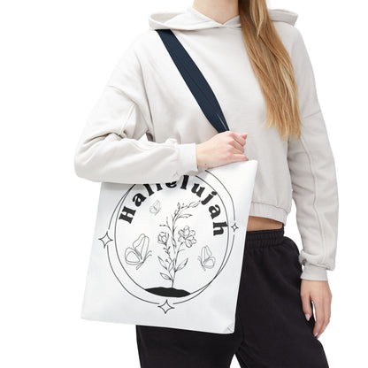 Hallelujah Tote Bag - Stylish All-Over Print for Women's Spiritual Journey