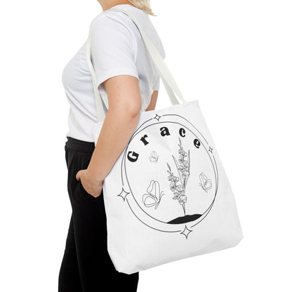 Grace Tote Bag - Stylish All-Over Print for Women's Spiritual Journey