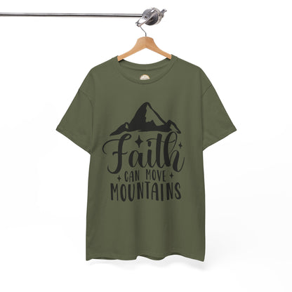 Faith Can Move Mountains - Unisex Heavy Cotton Tee