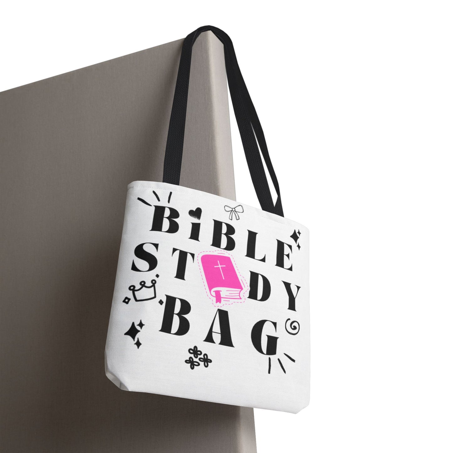 Bible Study Tote Bag - Stylish All-Over Print for Women's Spiritual Journey
