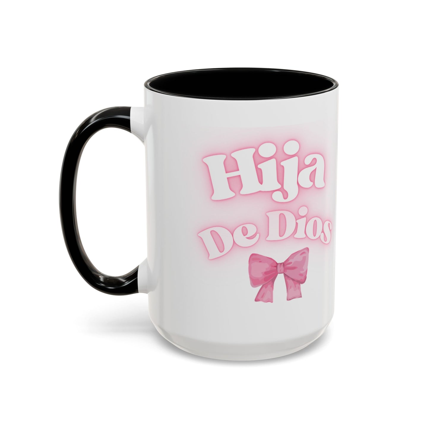 Hija De Dios Accent Coffee Mug - Perfect Gift for Moms, Inspirational Drinkware, Birthday, Faith Celebration, Unique Coffee Cup