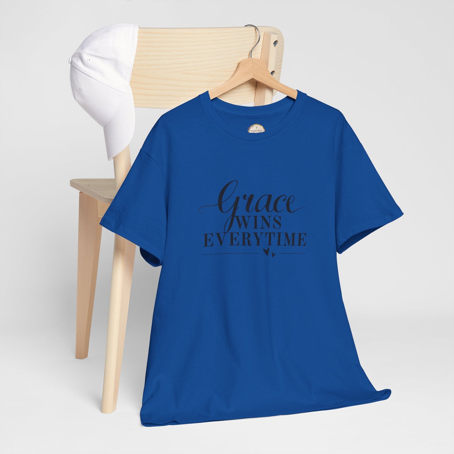 Grace Wins Every Time Tee — Inspirational Christian Graphic T-Shirt