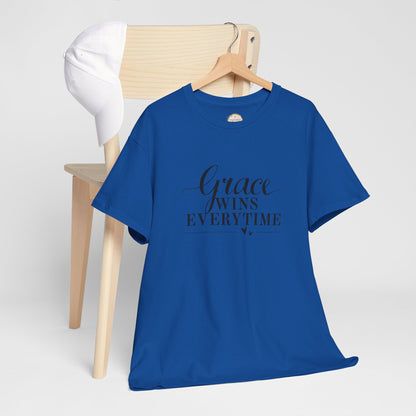 Grace Wins Every Time Tee — Inspirational Christian Graphic T-Shirt