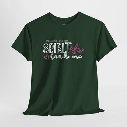 Psalms 143:10 Spirit Lead Me Unisex Heavy Cotton Tee