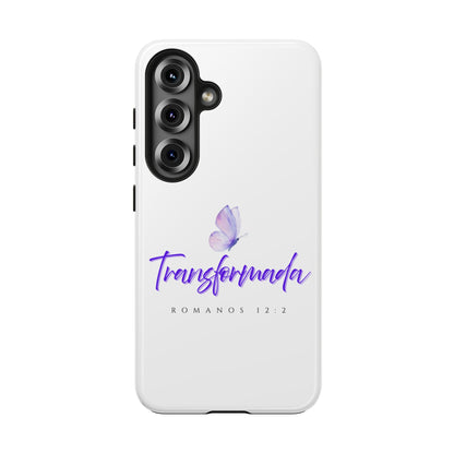 Transformada Phone Case, Inspirational Gift, Scripture Cases, Christian Accessories, Floral Design, Unique Phone Protection