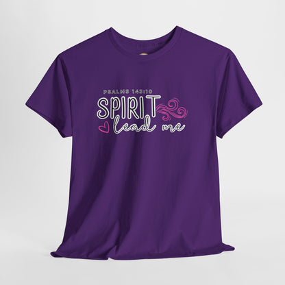 Psalms 143:10 Spirit Lead Me Unisex Heavy Cotton Tee