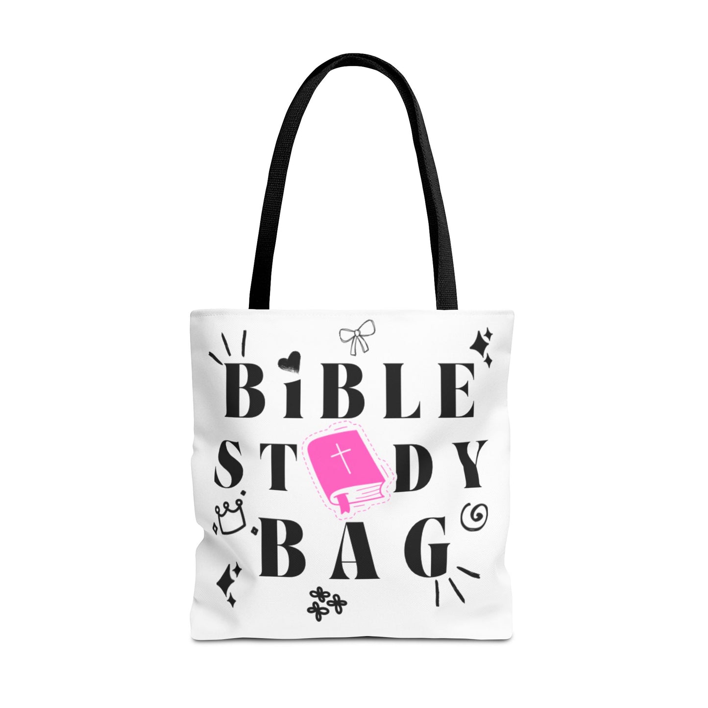 Bible Study Tote Bag - Stylish All-Over Print for Women's Spiritual Journey