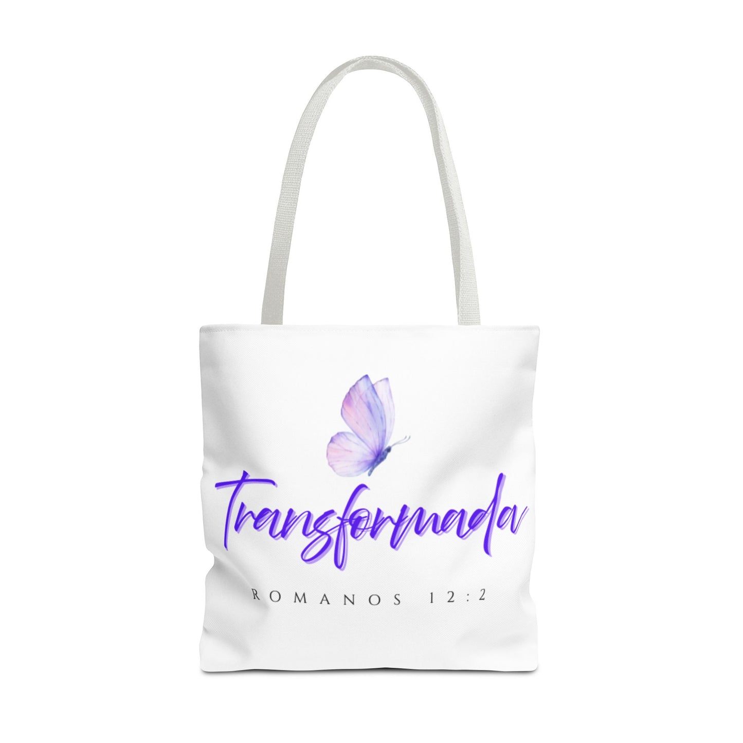 Transformada Tote Bag, Motivational Gift, Eco-Friendly Shopper, Women's Fashion, Bible Verse Accessory