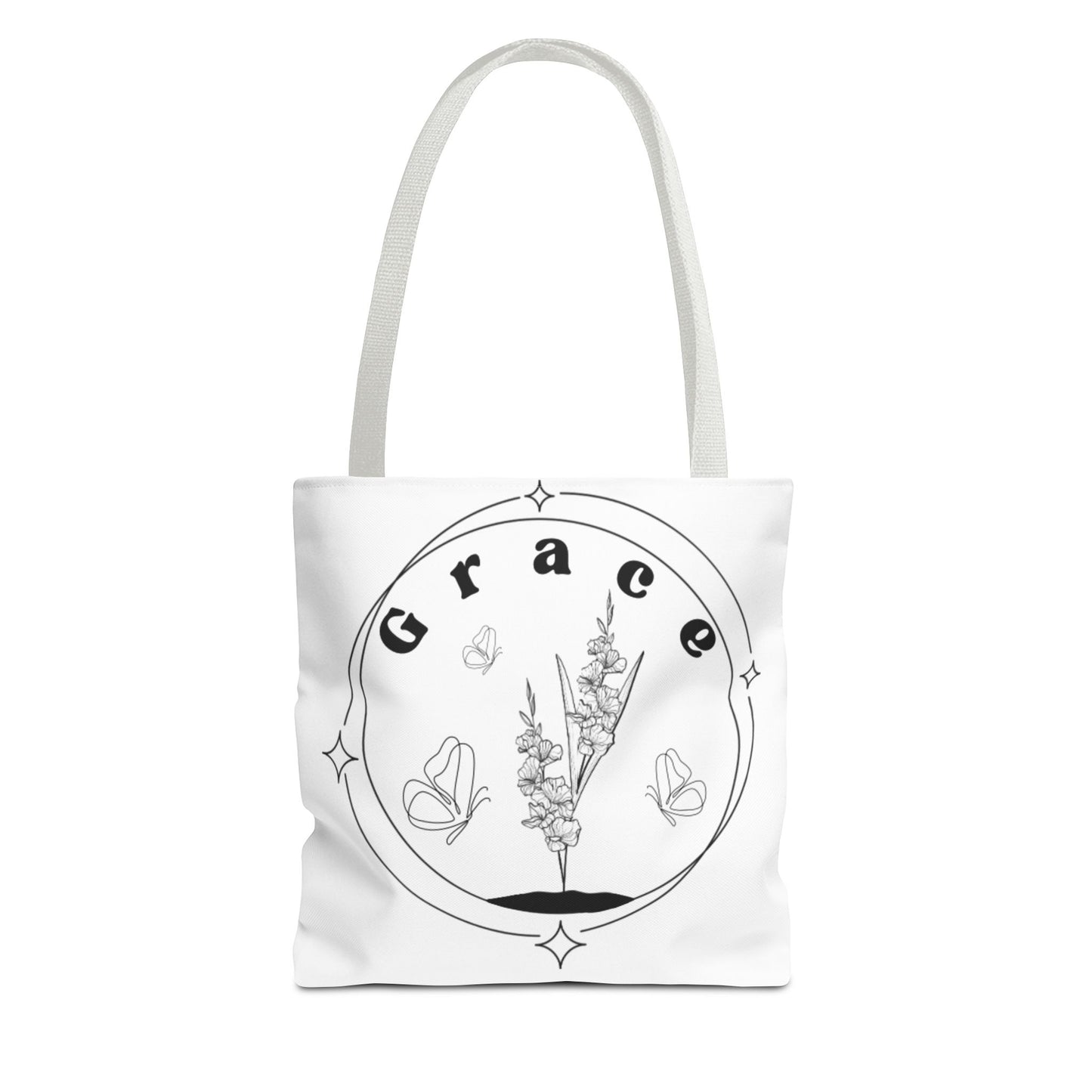 Grace Tote Bag - Stylish All-Over Print for Women's Spiritual Journey