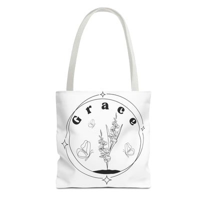 Grace Tote Bag - Stylish All-Over Print for Women's Spiritual Journey