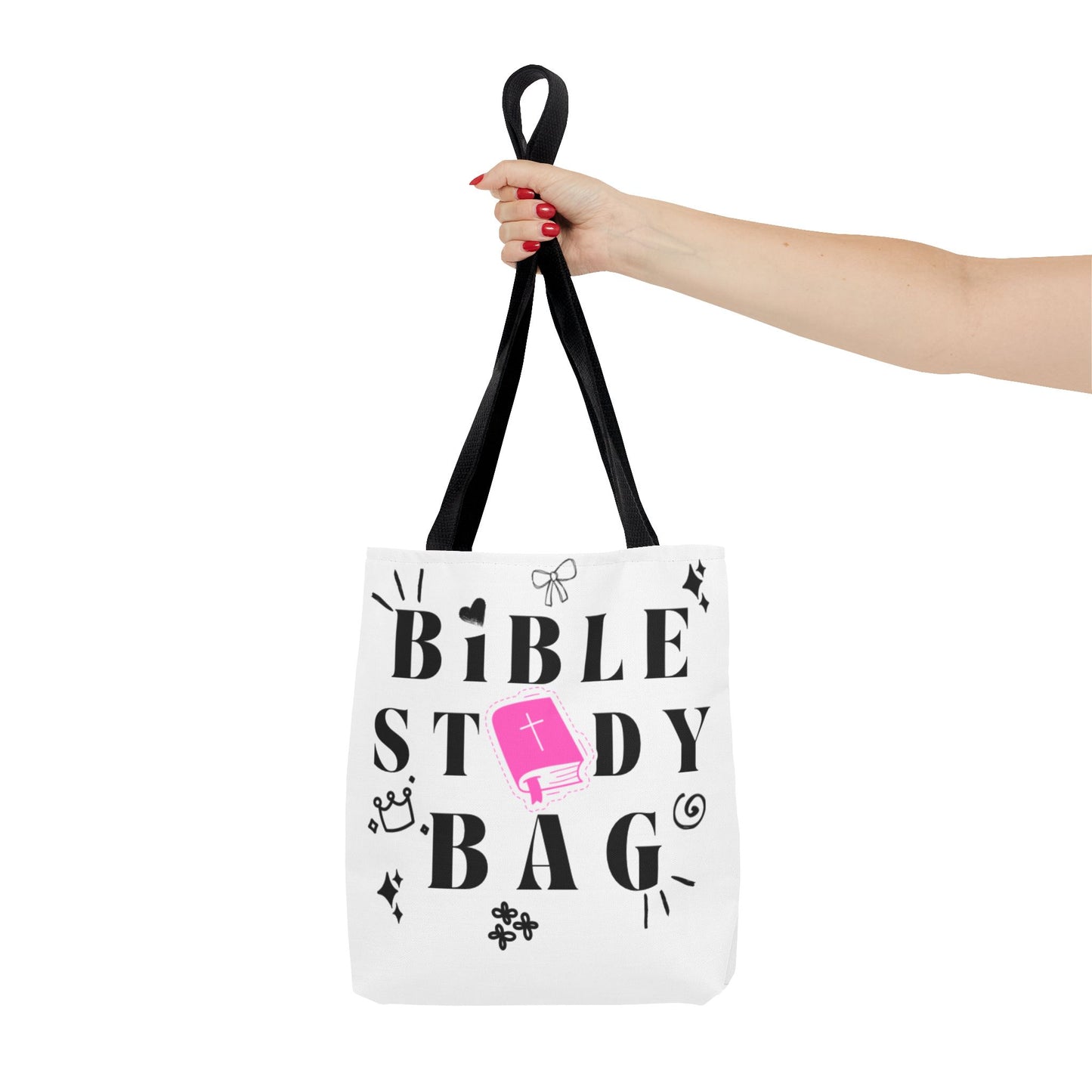 Bible Study Tote Bag - Stylish All-Over Print for Women's Spiritual Journey