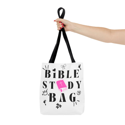 Bible Study Tote Bag - Stylish All-Over Print for Women's Spiritual Journey