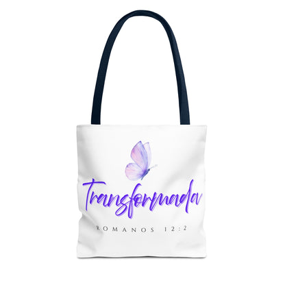 Transformada Tote Bag, Motivational Gift, Eco-Friendly Shopper, Women's Fashion, Bible Verse Accessory