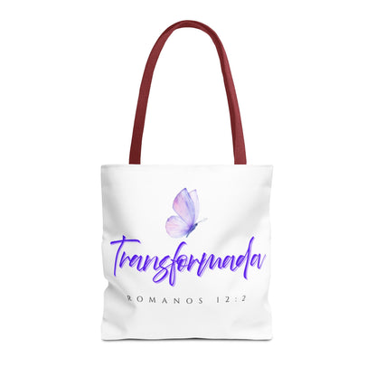 Transformada Tote Bag, Motivational Gift, Eco-Friendly Shopper, Women's Fashion, Bible Verse Accessory