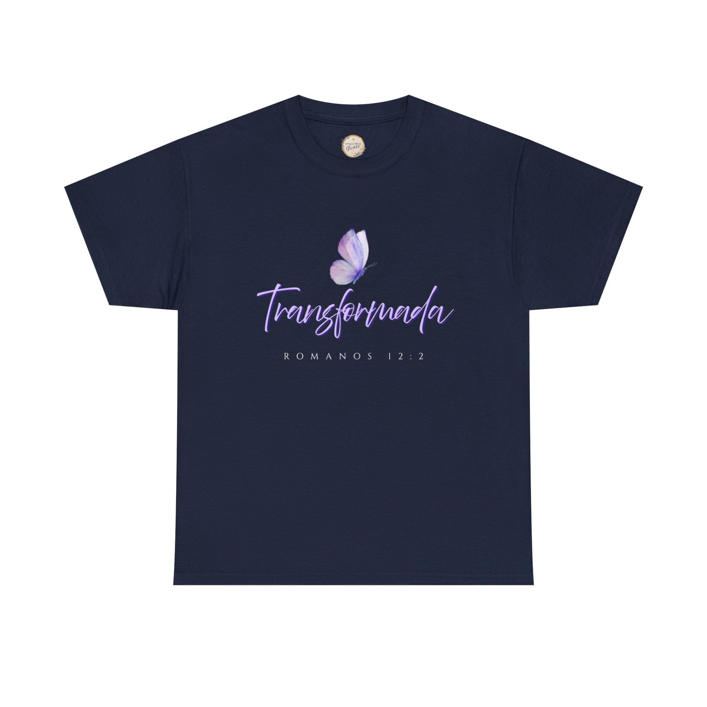 Transformada Unisex Heavy Cotton Tee, Inspirational Shirt, Gift for Women, Motivational Top, Spiritual Apparel, Casual Wear
