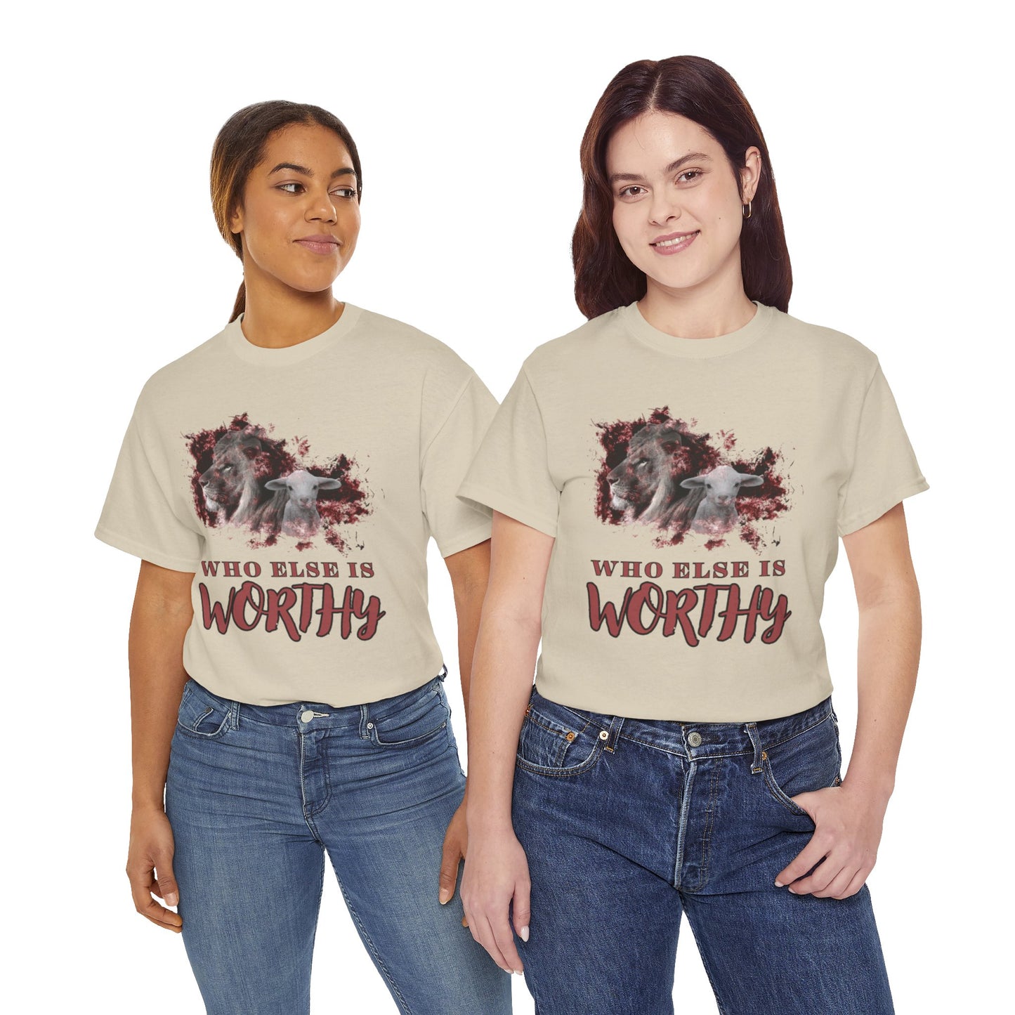 Who Else Is Worthy Tee, Inspirational T-Shirt for Faith, Meaningful Gift, Christian Apparel, Casual Wear, Spiritual Clothing