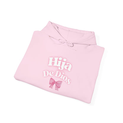 Hija De Dios Hoodie, Unisex Heavy Blend Sweatshirt, Gift for Her, Trendy Streetwear, Cozy Layering Option