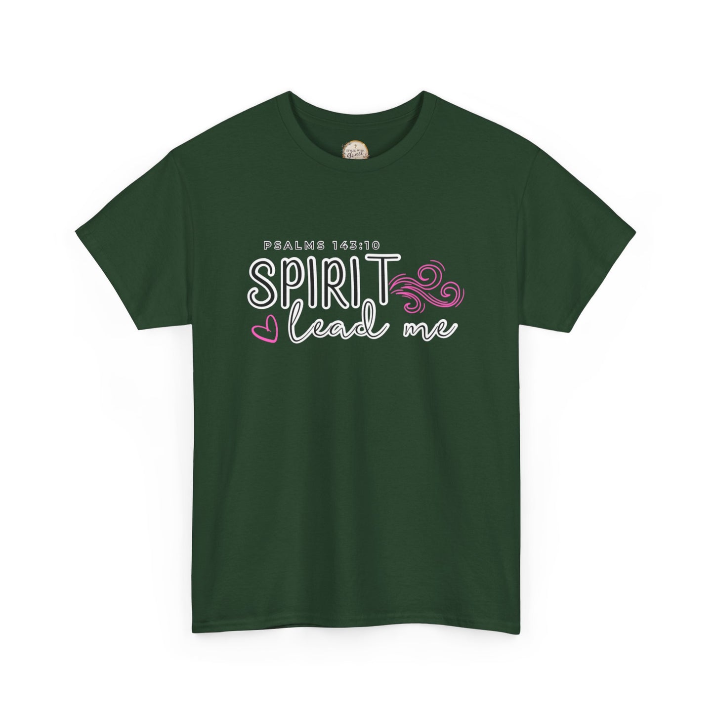 Psalms 143:10 Spirit Lead Me Unisex Heavy Cotton Tee