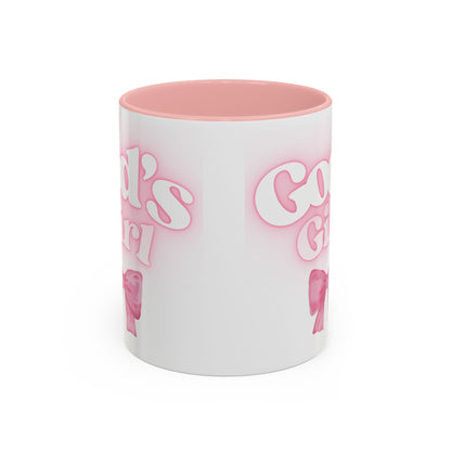 God's Girl Accent Coffee Mug - Gift for Faith, Christian, Religious Events, Inspirational Decor, Birthday, Friendship, Faith