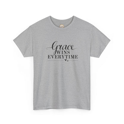 Grace Wins Every Time Tee — Inspirational Christian Graphic T-Shirt