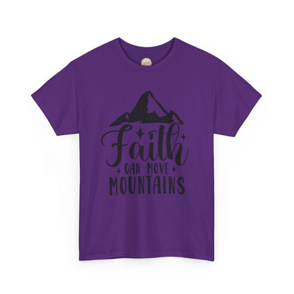Faith Can Move Mountains - Unisex Heavy Cotton Tee