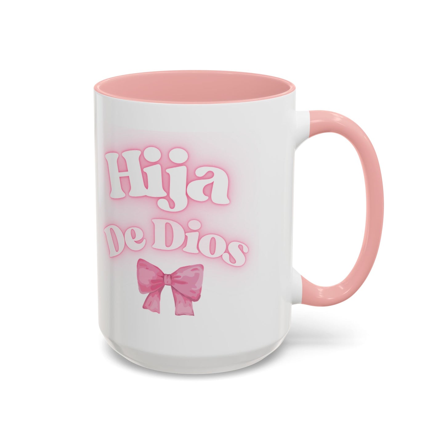 Hija De Dios Accent Coffee Mug - Perfect Gift for Moms, Inspirational Drinkware, Birthday, Faith Celebration, Unique Coffee Cup