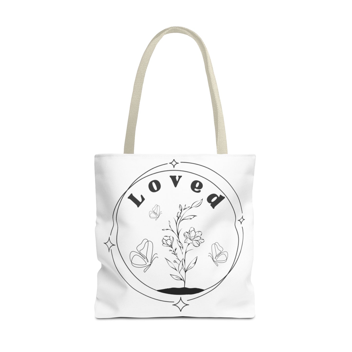 Loved Tote Bag - Stylish All-Over Print for Women's Spiritual Journey