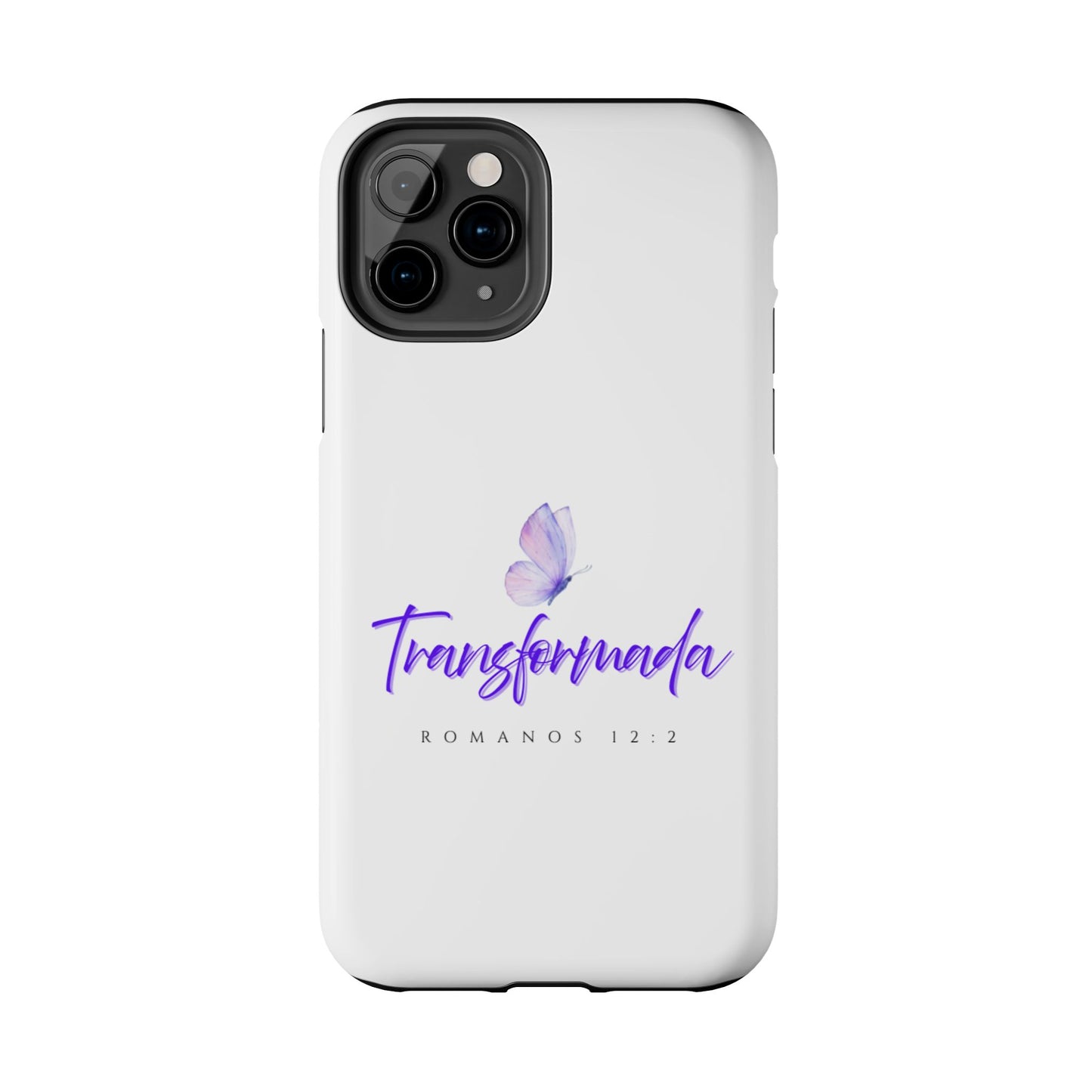 Transformada Phone Case, Inspirational Gift, Scripture Cases, Christian Accessories, Floral Design, Unique Phone Protection