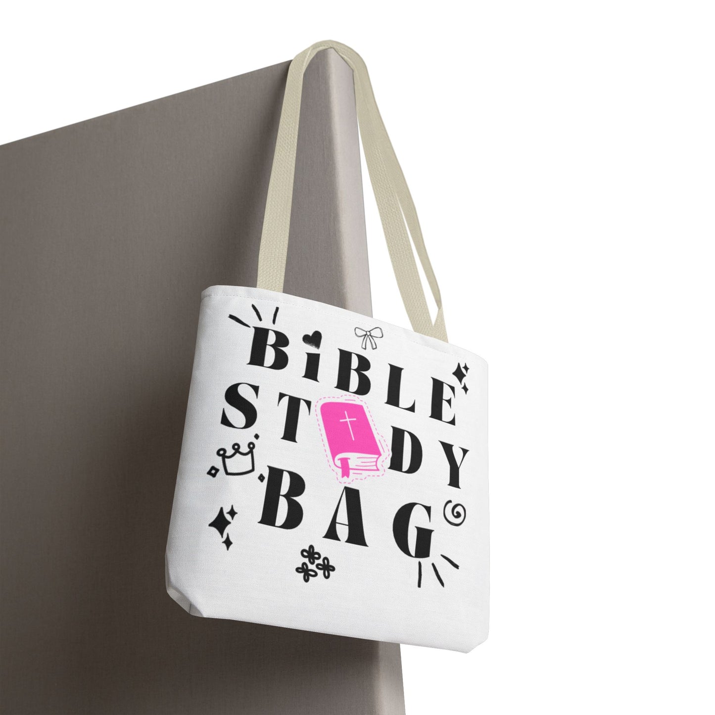 Bible Study Tote Bag - Stylish All-Over Print for Women's Spiritual Journey