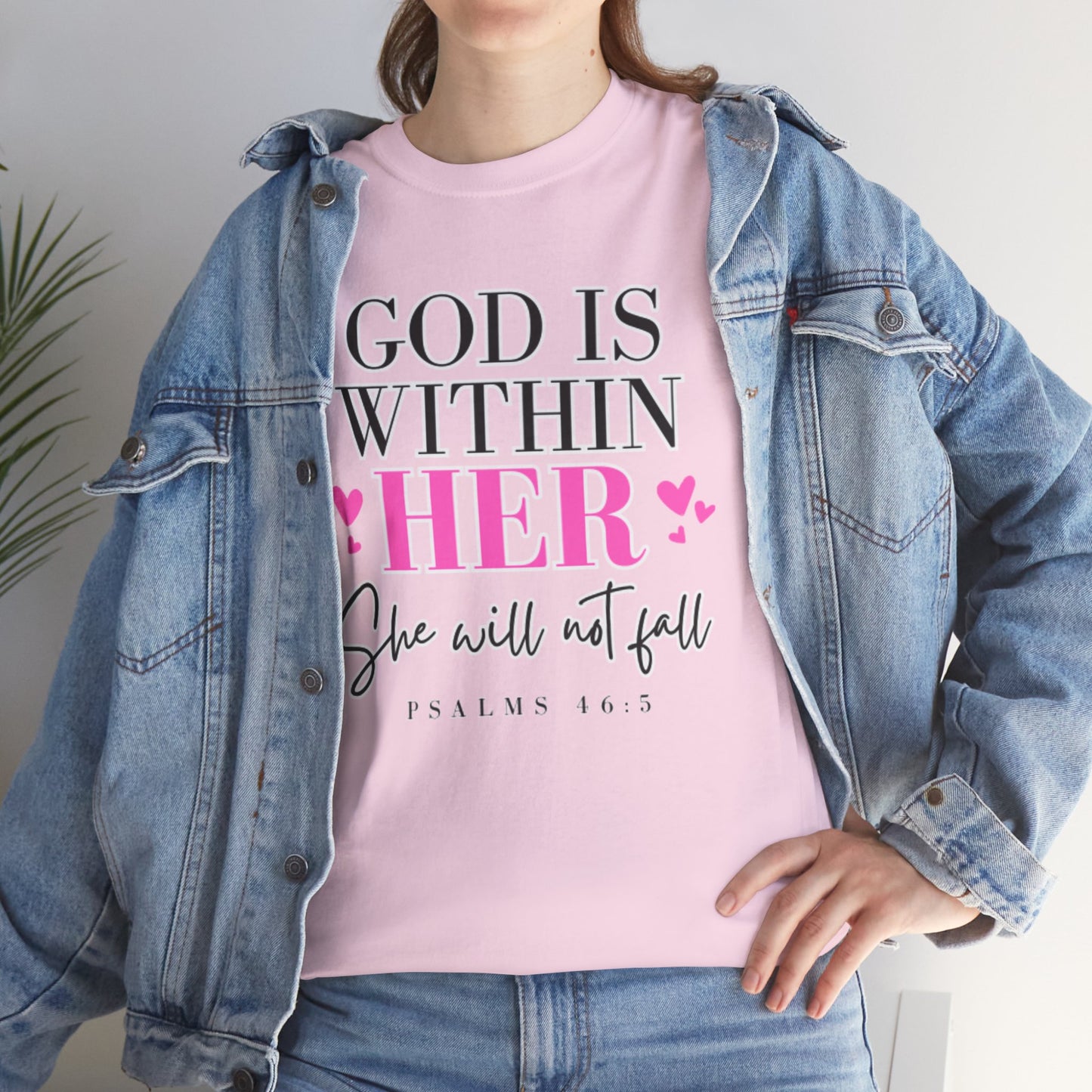 God Is Within Her Unisex Heavy Cotton Tee