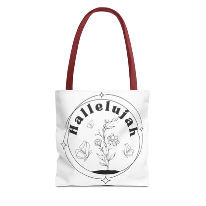 Hallelujah Tote Bag - Stylish All-Over Print for Women's Spiritual Journey