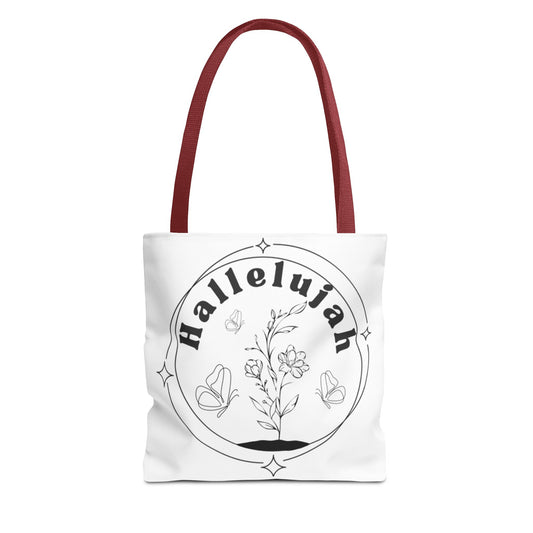 Hallelujah Tote Bag - Stylish All-Over Print for Women's Spiritual Journey