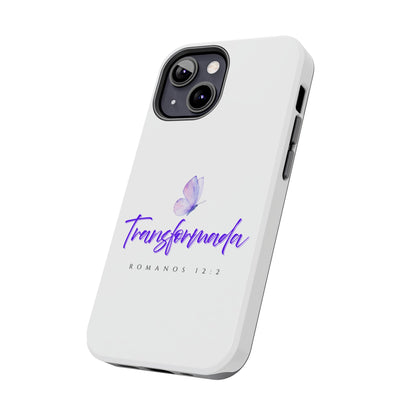 Transformada Phone Case, Inspirational Gift, Scripture Cases, Christian Accessories, Floral Design, Unique Phone Protection