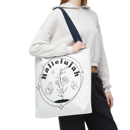 Hallelujah Tote Bag - Stylish All-Over Print for Women's Spiritual Journey